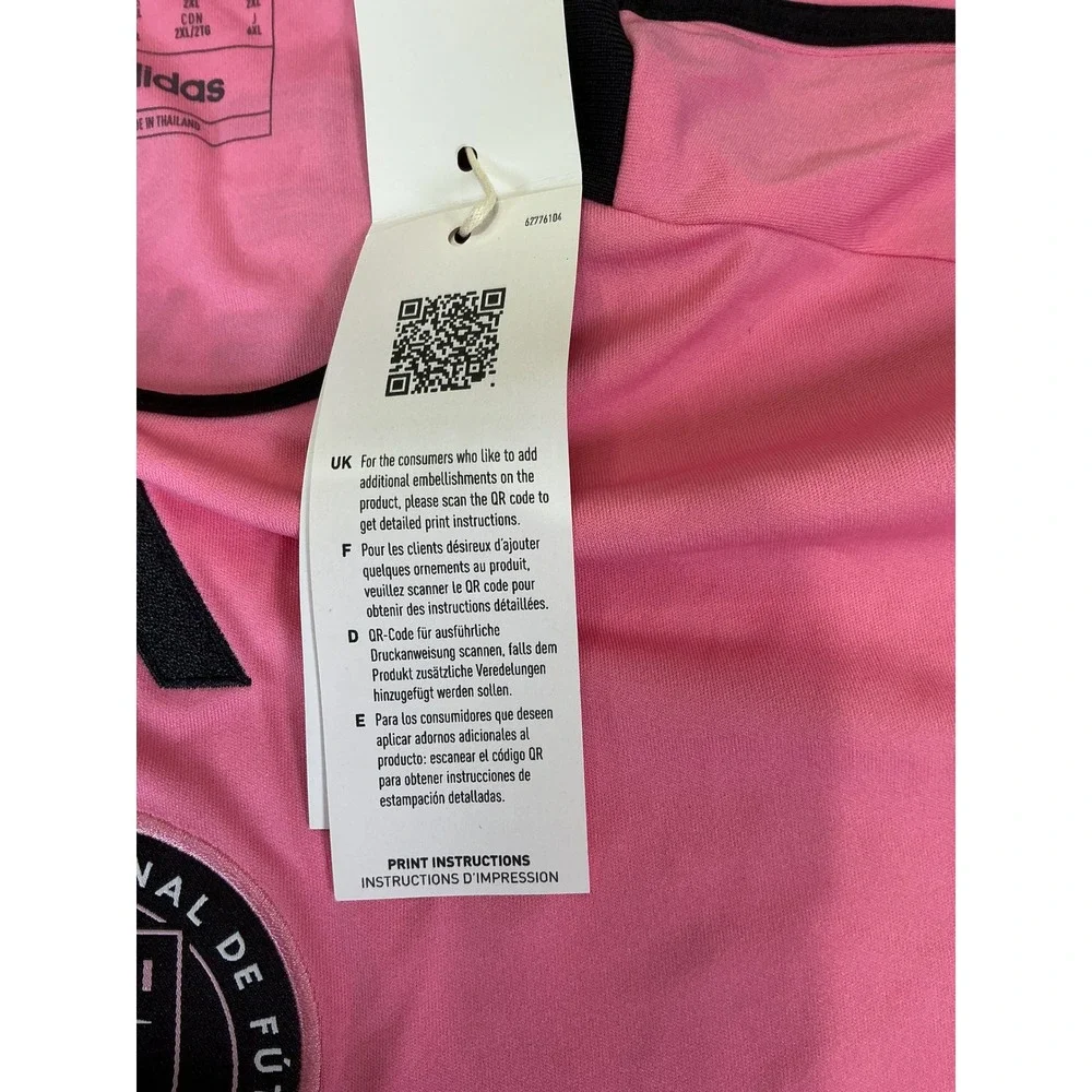 Adidas Inter Miami Messi #10 Pink Jersey Mens 2XL‎ Soccer MLS AEROREADY NEW